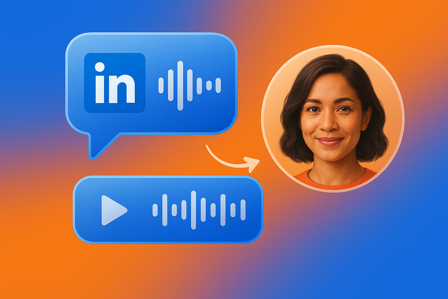 LinkedIn Voice Messages interface preview